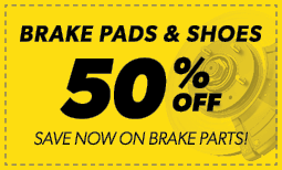 50% Off Brake Pads & Shoes Coupon