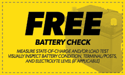 Free Battery Check Coupon